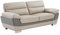 Vente-unique-Ledersofa 3-Sitzer - Taupe - Francesca