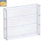 Nynelly 3 Shelf Clear Acrylic Display Case with Door - Wall Display Shelf for Models, Figures, Funko Pop, Pop Mart, Labubu, Sonny Angel, Smiski - Assemble Dustproof Display Box (40.6x9.3x38.8 cm)
