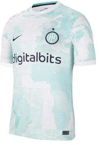 Nike Men's Inter M Nk Df Stad JSY Ss Aw Short Sleeve Jersey, White/Light Water/Black Blue, L