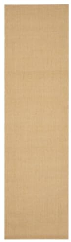 vidaXL Teppich rutschfest Pflegeleicht Sisalteppich Sisalläufer Läufer Vorleger Wohnzimmerteppich für Innenbereich Natur Sisal 80x300cm