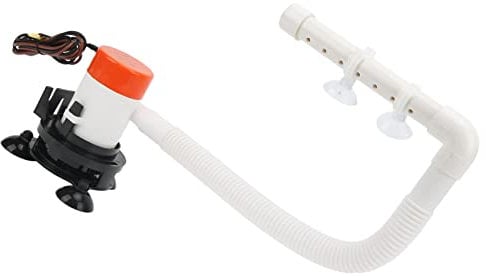 Bait Pump, Bait Pump 12V 350GPH Maximum Flow Portable Boat Tank Fish Saver Aerator replacement for Any Container