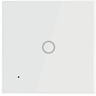 LogiLink SH0111 - Wi-Fi Smart Home Wandschalter (1-fach), über App steuerbar, IP20, Tuya kompatibel, unterstützt Amazon Alexa und Google Home