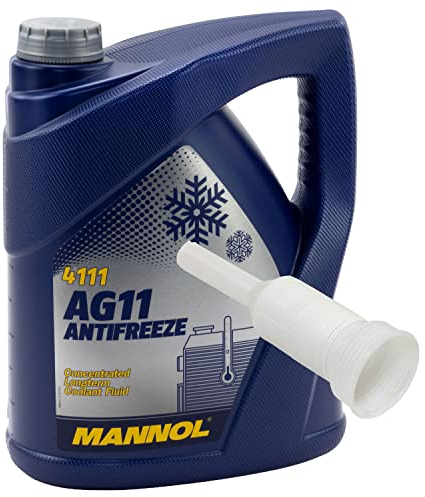 Kühlerfrostschutz Konzentrat MANNOL AG11 Longterm -40°C 5 Liter blau mit Ausgießer