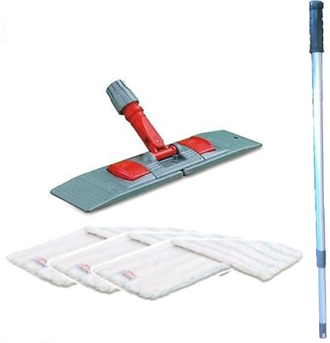 maxxi4you Wischmopp Set Premium mit Teleskopstiel 60 cm inkl. 3 x Wischmopp Mikrofaser