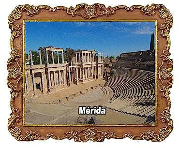 Mérida España imán nevera recuerdo viaje nevera decoración 3D calcomanía magnética artesanía colección