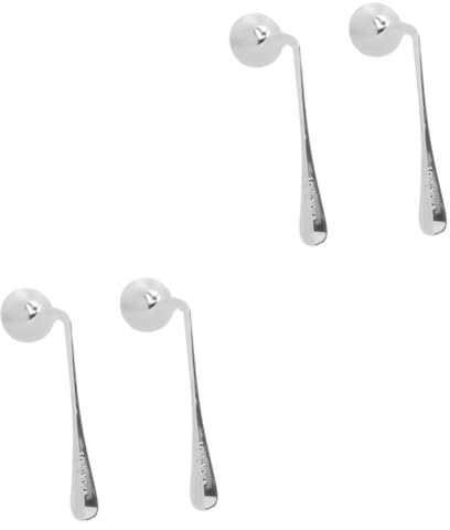 BESTonZON 4 Piezas Cuchara Para Zurdos Utensilios Curvados En Ángulo Utensilios Adaptables Para Cubiertos Portátiles Adaptados Utensilios Ergonómicos Para Personas Mayores Cuchara