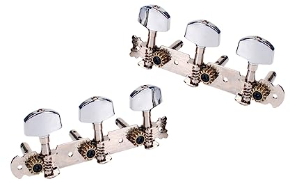 Toyvian Kleiner Square Head Gitarren Stimmwirbel 3 3 Für E-gitarre Doppellöcher Silber Mechaniken Für Präzise Stimmungen Ersatz Für Abgenutzte Stimmwirbel