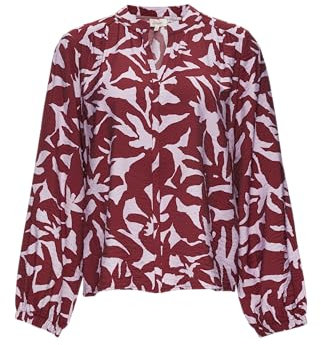 s.Oliver Strukturierte Viskose-Bluse mit All-Over-Print