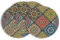 Artoid Mode Boho Vintage Geometria Marocchina Colorata Set di 4 Tovagliette, 37 cm, decorazione da tavolo per interni e feste