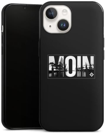 Slim Case extra dünn kompatibel mit Apple iPhone 14 Silikon Handyhülle schwarz Hülle Offizielles Lizenzprodukt Hamburger SV HSV