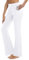 ZIRUU Activewear-Hosen für Damen mit Taschen Jogginghose Hohe Taille Yogahose Weites Bein Straighthose Bauchkontrolle Schlaghose Arbeit Sporthose(White, Medium)