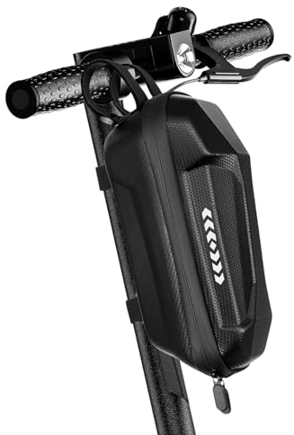 Colexy Scooter Tasche 2L Tasche Für E-Scooter Abnehmbar, E Scooter Tasche Lenkertasche Für Elektroroller, Lenkertasche Wasserdicht, Vordertasche Für Elektroroller, Große Kapazität, Front Tube Bag