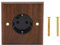 Steckdoseneinsatz, Vintage-Stil, Europäische Schuko-Steckdose, Wandsteckdose, Schwarznuss, Standard-Retro-Elektro-Wand-Lichtschalter, Steckdosenleiste, 16 A