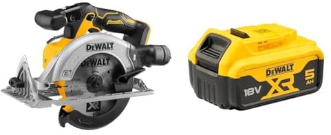 DEWALT DCS565N-XJ 18V XR 165mm Circular Saw, Bare Unit + DEWALT Battery