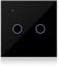 KETOTEK Interruttore Luce Intelligente WiFi Nero 2 Gang 1 Via Compatibile con Alexa, Interruttore Luce Muro Smart Life/Tuya App Controllo, Neutro/Senza Neutro Disponibile