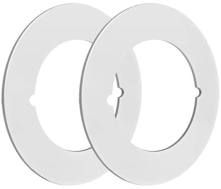 Round Door Reinforcement Plate - 2 Pieces Door Handle Plate Stainless Steel Door Handle Reinforcement Plate | Door Handle Cover Filler Fixing Repair Back Plate for Home Living Room Bedroom