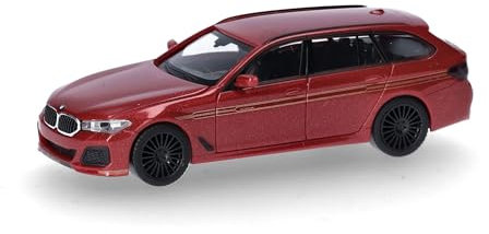 Herpa Modellauto BMW Alpina B5 Touring, fire red Metallic, Miniatur im Maßstab 1:87, Sammlerstück, Made in Germany, Modell aus Kunststoff