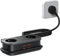 NTONPOWER 2 Fach Steckdosenleiste mit USB-C 65W PD, Flachstecker Mehrfachsteckdose USB Schnellladen für Reisen, Zuhause, Büro, 2500 Watt Verteilersteckdose 1,5 Meter, Schwarz