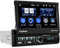 Fuluku 1 Din Autoradio con Wireless Carplay Android Auto, 7 Pollici Schermo Motorizzato a Scomparsa Radio con Bluetooth/Doppia Porta USB/FM/RDS/EQ/Mirror Link/Telecamera di Retromarcia/MIC
