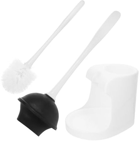 BESTOYARD Bathroom Cleaning Brush Plunger Holder Toilet Brush Kit Multi-function for Easy Cleaning and Decor