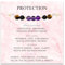 DOA Crystal Bracelet for Womens, 5mm Healing Gemstone Beaded Bracelets, Healing Bracelets, Adjustable Crystal Bracelet for Girlfriend Mum Birthday Black Tourmaline/Rose Quartz/Amethyst/Tiger Eye