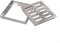 Griglia a canale per acqua piovana, griglia di scarico in acciaio inox, copertura per drenaggio esterno, per strade comunali, scuole e complessi residenziali (150 x 150 x 20 x 2 mm)