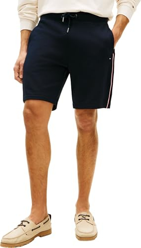 Tommy Hilfiger Herren Trainingshose Global Stripe Sweatshort Mw0mw42883
