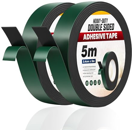 2 Pack Double Sided Foam Tape 4cm Heavy Duty IXPE Mounting Strong Car Trim | Heavy duty foam mounting tape | Strong adhesive double sided | For DIY craft photo albums | Waterproof indoor outdoor use