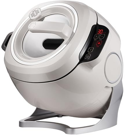 SHENGSHIYU Robot Cucina Multifunzione 2000W Potenza,6L capacità,3 Livelli di Potenza e Rivestimento Ceramico Antiaderente,360° Rimescolamento Automatico per Saltare/Stufare/Servire