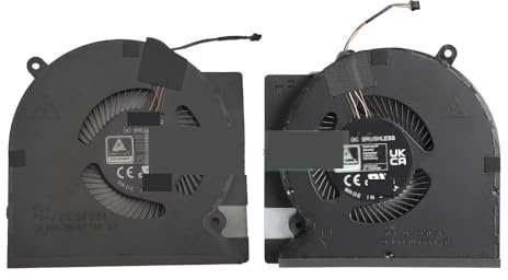 QHHOZHD CPU GPU Cooling Fan For Razer for Blade 14 RZ09-0482 RZ09-0508 2023 2024 Notebook Cooler Radiator Fans FQFJ FQFK DFS5K12B05F75A DC5V(CPU GPU fan)