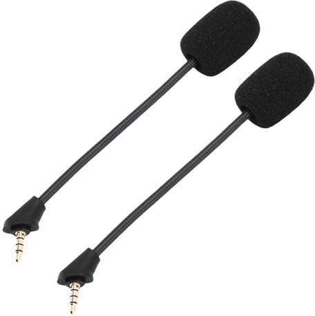 Zunate Cloud Wireless Gaming Headset Mic Replacement Boom 2PCS Präzise Kompatibilität für Gamer