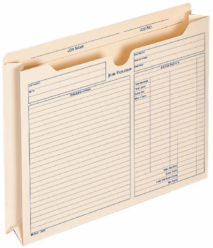 Adams 2 Inch Expanding Job Folder, 9.5 x 11.75 Inches, Manila, 15 per Pack (9294E)