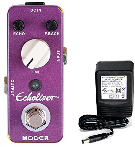 MOOER MDL3 Echolizer Delay Guitar Delay Effects Pedal 2.25 x 4.25 x 1.75
