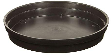 EDA Plastiques Soucoupe Toscane Gris Anthracite 28 x 28 x 4,5 cm 13618 G.Ant SX6