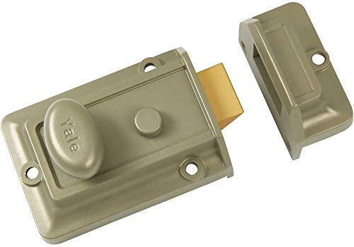 Yale P-77KC-ENB-60 - Traditional Nightlatch Case Only- 60mm - Electro Nickel Brass Finish - Standard Security