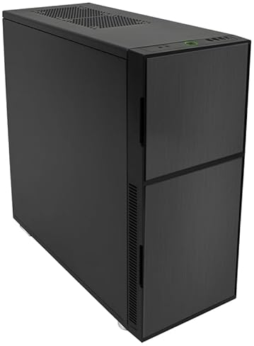 Nanoxia 600060555 Deep Silence 5 Rev. B, Schallgedämmter E-ATX Big Tower, 3X 140 mm Deep Silence Lüfter, 2X USB 3.0, 2X USB 2.0, Anthrazit