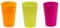 Mojito Design Box Verres à Cocktail, Plastique, Mixtes Couleurs, 0.35 litres, 6 pièces