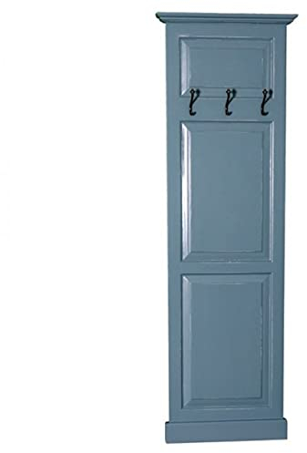 Casa Padrino Jugendstil Wand Garderobe - Landhaus Stil Garderobenschrank, Farbkombinationen:Blau