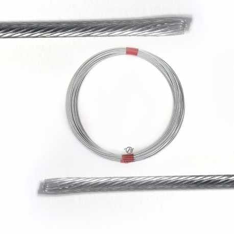 Matijardin - Câble souple, corde à piano. Diamètre : 2,5 mm. Rouleau 25 m