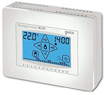 gecapp cronotermostato wifi bianco geca controllo con cellulare