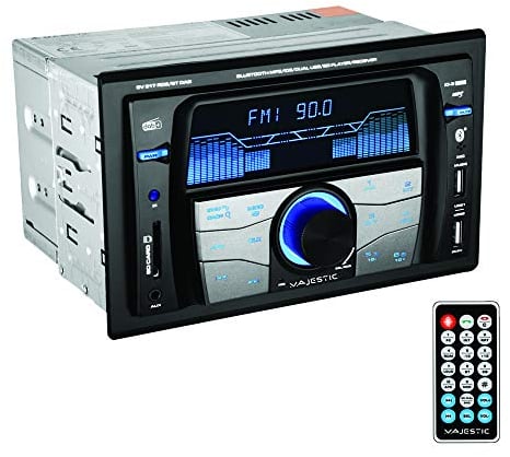 Majestic SV 517 RDS BT DAB - Autoradio FM stereo DAB+ bluetooth, Doppio DIN, ingressi USB/SD/AUX-IN, USB charger, 180W(45x4ch), nero