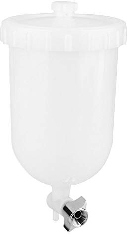 Spray Gun Pot 400ml Plastic Side Feed Plastic Paint Cup Paint Spray Gun Cup Replacement Pot for Spray Gun