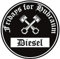 Fridays for Hubraum Aufkleber Sticker Schwarze Umwelt-Plakette Diesel JDM 2 Stück