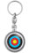 BADGMANIA Porte Clés Métal 2 faces Cible Tir a l'Arc Archerie Tireur Chasse Logo 33mm