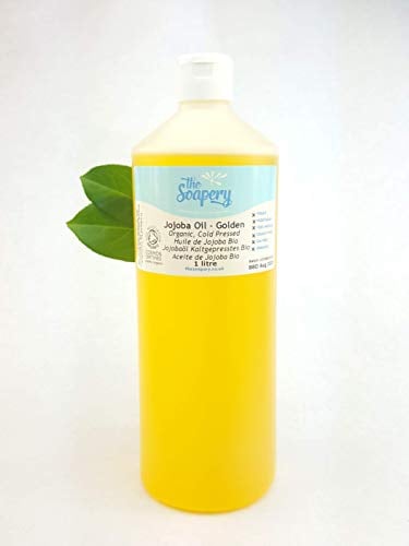 Olio di jojoba biologico spremuto a freddo, 1 litro, puro al 100%