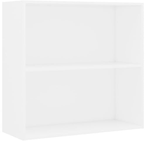 vidaXL Bücherregal Weiß 80x30x76,5 cm Holzwerkstoff, Bücherregal, Bücherregal, Lagerregal, Aufbewahrungsschrank, Bücherregal, Lagerregal, Buchständer