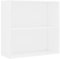 vidaXL Bücherregal Weiß 80x30x76,5 cm Holzwerkstoff, Bücherregal, Bücherregal, Lagerregal, Aufbewahrungsschrank, Bücherregal, Lagerregal, Buchständer