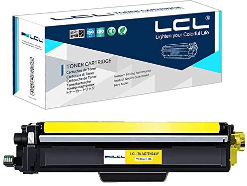 LCL Kompatibel Tonerkartusche TN243 TN247 TN-247 TN247Y TN-247Y 2300Seiten (1 Gelb) Ersatz für Brother HL-L3210CW HL-L3230CDW HL-L3270CDW MFC-L3710CDW MFC-L3750CDW MFC-L3770CDW MFC-L3730CDW DCP-L3510