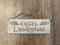 Türschild Deko schild Landhaus Vintage Shabby Retro Engel Landeplatz Dekoschild Tafel Bild Wandbild Deko Dekoschild