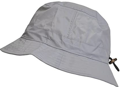 TOUTACOO, Gorro para la Lluvia en Nailon - Ajustable (04-Gris Claro/S)